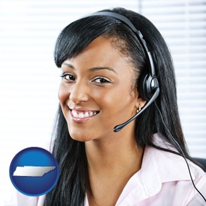 a customer service representative - with Tennessee icon